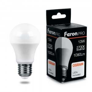 Лампа светодиодная Feron.PRO LB-1013 Шар E27 13W 2700K 38032