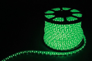 Дюралайт светодиодный Feron LED-R2W 2-х жильный , зеленый 1,44Вт/м 36LED/м 100м 220V артикул 26063
