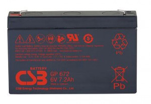 Аккумуляторная батарея общего применения CSB GP672 CSB 6В 7.2 Ач