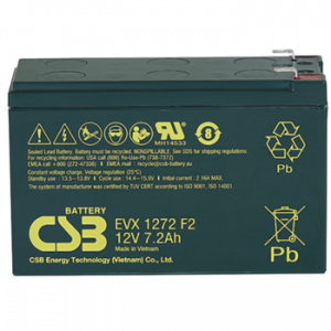 Аккумуляторная батарея общего применения CSB EVX1272 F2 CSB 12В 7.2 Ач