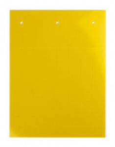 DKC / ДКС TAS6715AY Табличка полужесткая, клейкое основание, ПВХ-0,5. Желтая