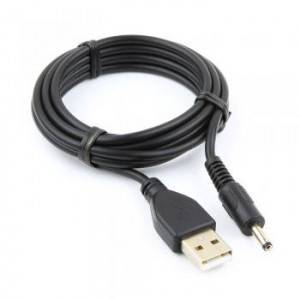 Кабель USB 2.0 Pro Gembird CC-USB-AMP35-6, AM/DC 3,5мм (для хабов), 1.8м, экран, черный, пакет