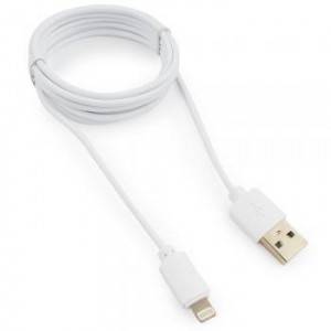 Кабель USB Гарнизон GCC-USB2-AP2-6-W AM/Lightning, для iPhone5/6/7/8/X, IPod, IPad, 1.8м, белый, пакет