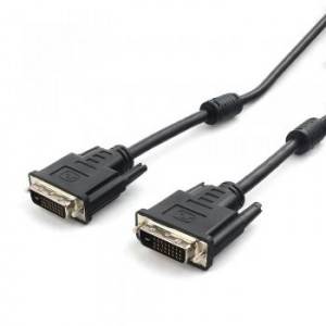 Кабель DVI-D dual link Cablexpert CC-DVI2L-BK-6, 25M/25M, 1.8м, CCS, черный, экран, феррит.кольца, пакет