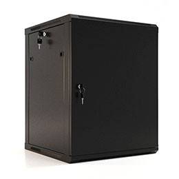 Шкаф настенный 19 разборный цвет черный TWB-0645-SR-RAL9004