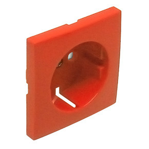 Efapel 90632 TLR Лицевая панель для розетки 2к+з с защитными шторками, оранжевая