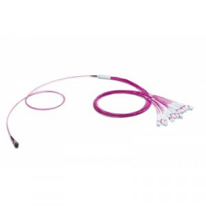 Сборка кабельная Eurolan разветвительная, MTP/LC, OM4 50/125, LSZH (нг(A)-HFLTx), ? 3,6мм, 100м, цвет: пурпурный, (43H-40-24-M2-LC-100-0E-M-10)