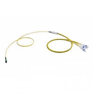 Сборка кабельная Eurolan разветвительная, MTP/LC, OS2 9/125, LSZH (нг(A)-HFLTx), Ø 3мм, 100м, цвет: жёлтый, (43H-S2-12-M1-LC-100-0E-M-10)