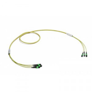Коммутационный шнур оптический Eurolan, MTP/MTP, OS2, LSZH (нг(A)-HFLTx), Ø 6,3мм, 1м, цвет: жёлтый, (43M-S2-72-M2-M2-001-0E-FFA-10)