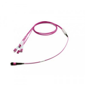 Сборка кабельная Eurolan разветвительная, MTP/LC, OM4 50/125, LSZH (нг(A)-HFLTx), ? 3мм, 2м, цвет: пурпурный, (43H-40-08-M8-LC-002-0E-M-10)