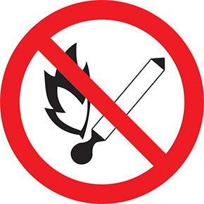 IEK YPC40-ZPKUR-1-010 Знак Запрещается пользоваться открытым огнем и куритьd180