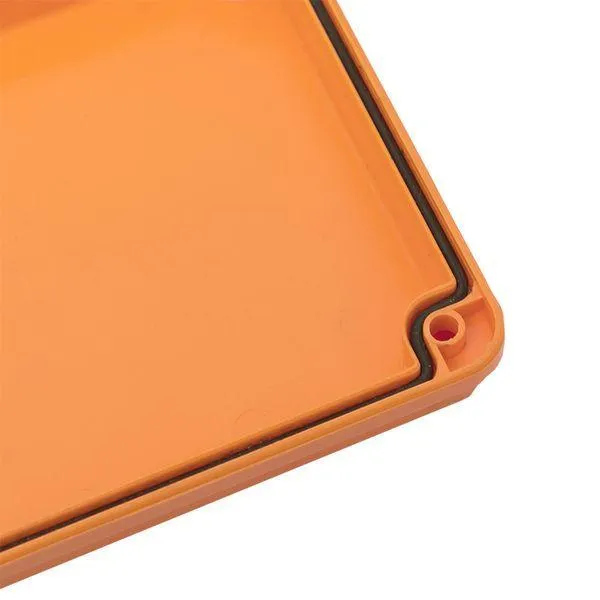 Коробка огнестойкая 100х100х50мм IP55, 3 двойных клеммника 1,5-10 мм2