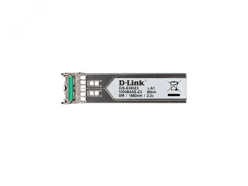 Трансивер промышленный SFP 1 порт 1000Base-ZX, до 80 км d-link s380zx/a1a