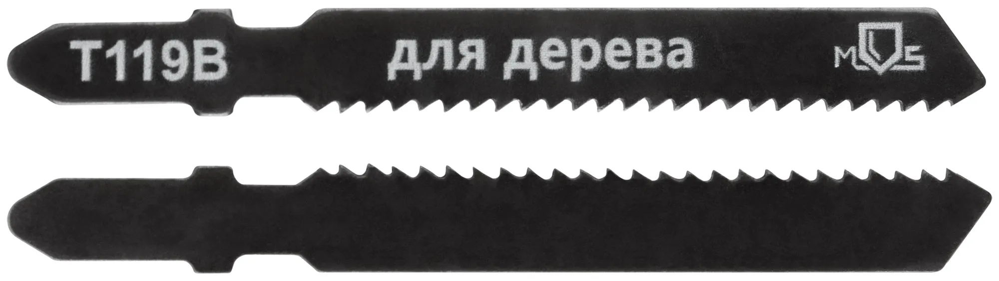 Полотна для лобзика, Т119В, по дереву, HCS, 75 мм, 2 шт.
