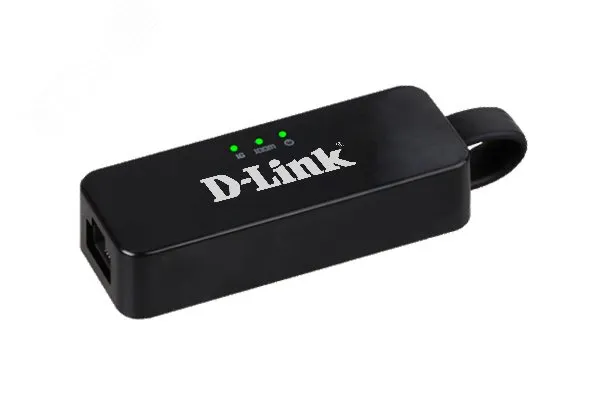 Адаптер сетевой 1 порт RJ-45 10/100/1000 Мб/с, разъем USB Type-A d-link dub-1312/b2a