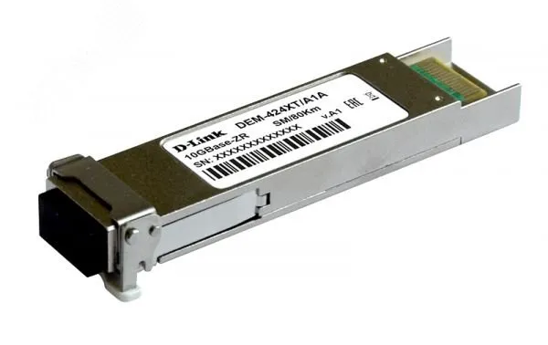 Модуль XFP 1хLC, 10 Гб/с, 1550 нм, до 80 км d-link dem-424xt
