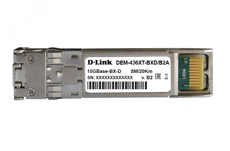 Модуль SFP 1хLC, 10 Гб/с, WDM Tx:1310/Rx:1270, до 20/40 км
