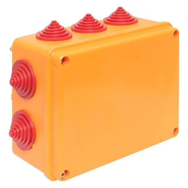Коробка огнестойкая 190х140х70мм IP55, 3 двойных клеммника 1,5-10 мм2