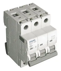 Efapel 55102 3CS Выключатель автоматический МСВ 3Р 6kA - C - 2A