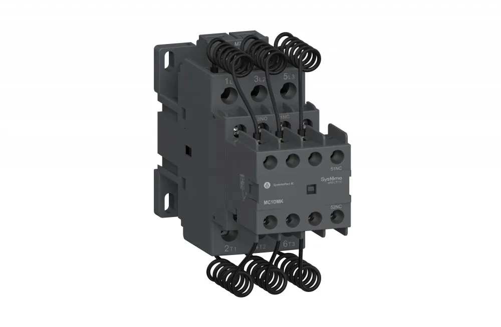 КОНТАКТОР MC1D ДЛЯ КОНДЕНСАТОРНЫХ БАТАРЕЙ 20 КВАР 1НО/2НЗ 48V 50/60ГЦ