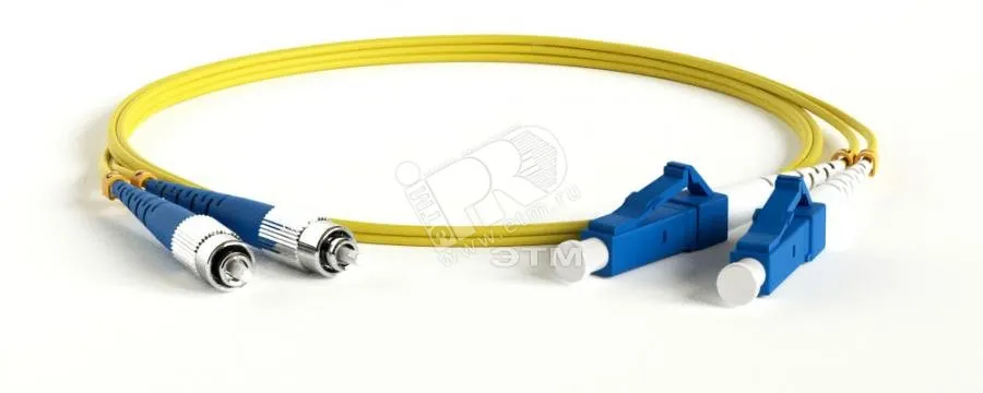Патч-корд волоконно-оптический (шнур) SM 9/125 (OS2) FC/UPC-LC/UPC duplex LSZH (15м)