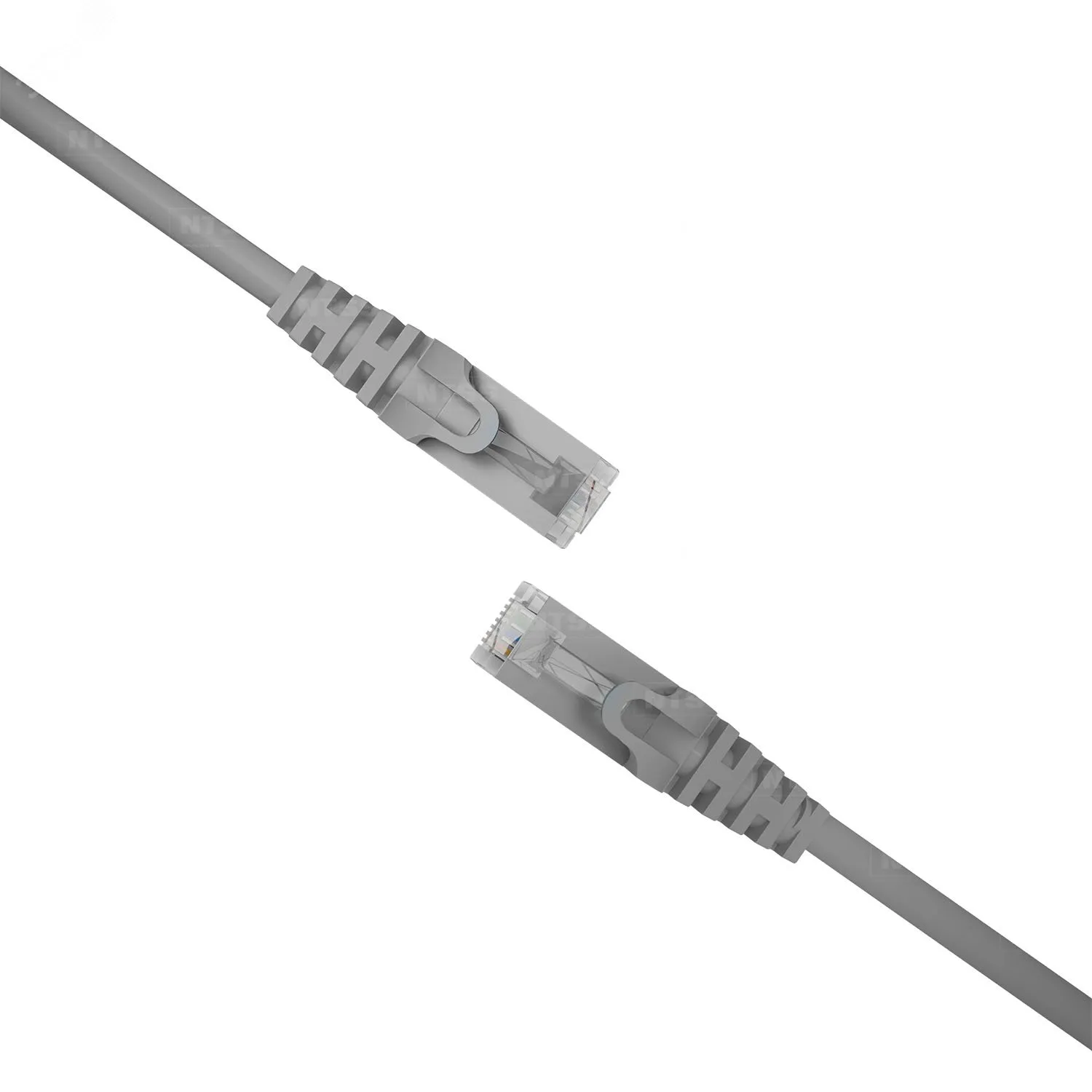 Патч-корд PREMIUM 2хRJ45/8P8C. T568B FTP CAT5e LSZH 1.5 метра. серый