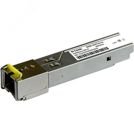 Модуль SFP 1хLC, 1.25 Гб/с, SC, WDM Tx:1550/Rx:1310 нм, до 3/10 км d-link 330t/3km/a1a