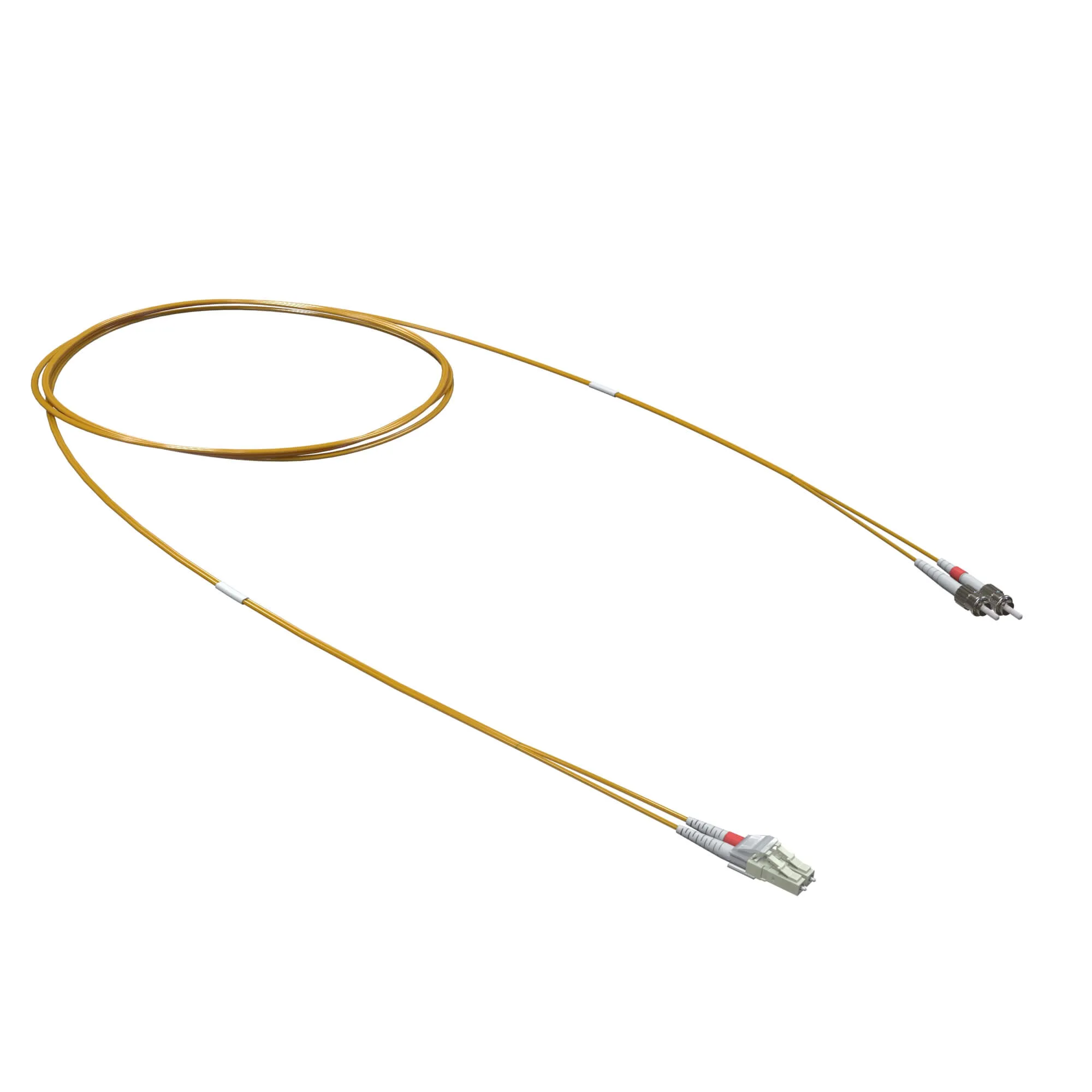 Оптический коммутационный шнур переходной Duplex LC-UPC/ST-UPC, 50/125 OM2, 15 м