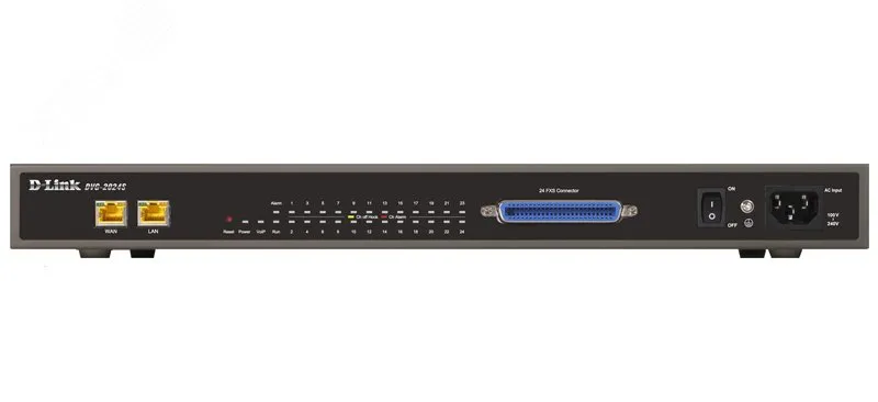 Шлюз SIP VoIP 24хFXS, 1xWAN 10/100Base-TX, 1xLAN 10/100Base-TX d-link 106335
