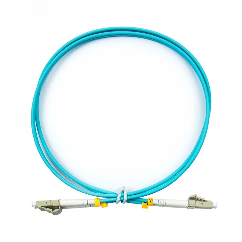 Шнур (патч-корд) оптический dupleх LC-LC 50/125 mmOM3 0.5м LSZH