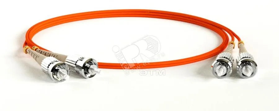 Патч-корд волоконно-оптический (шнур) мм 50/125 ST-ST 2мм duplex LSZH (50м)