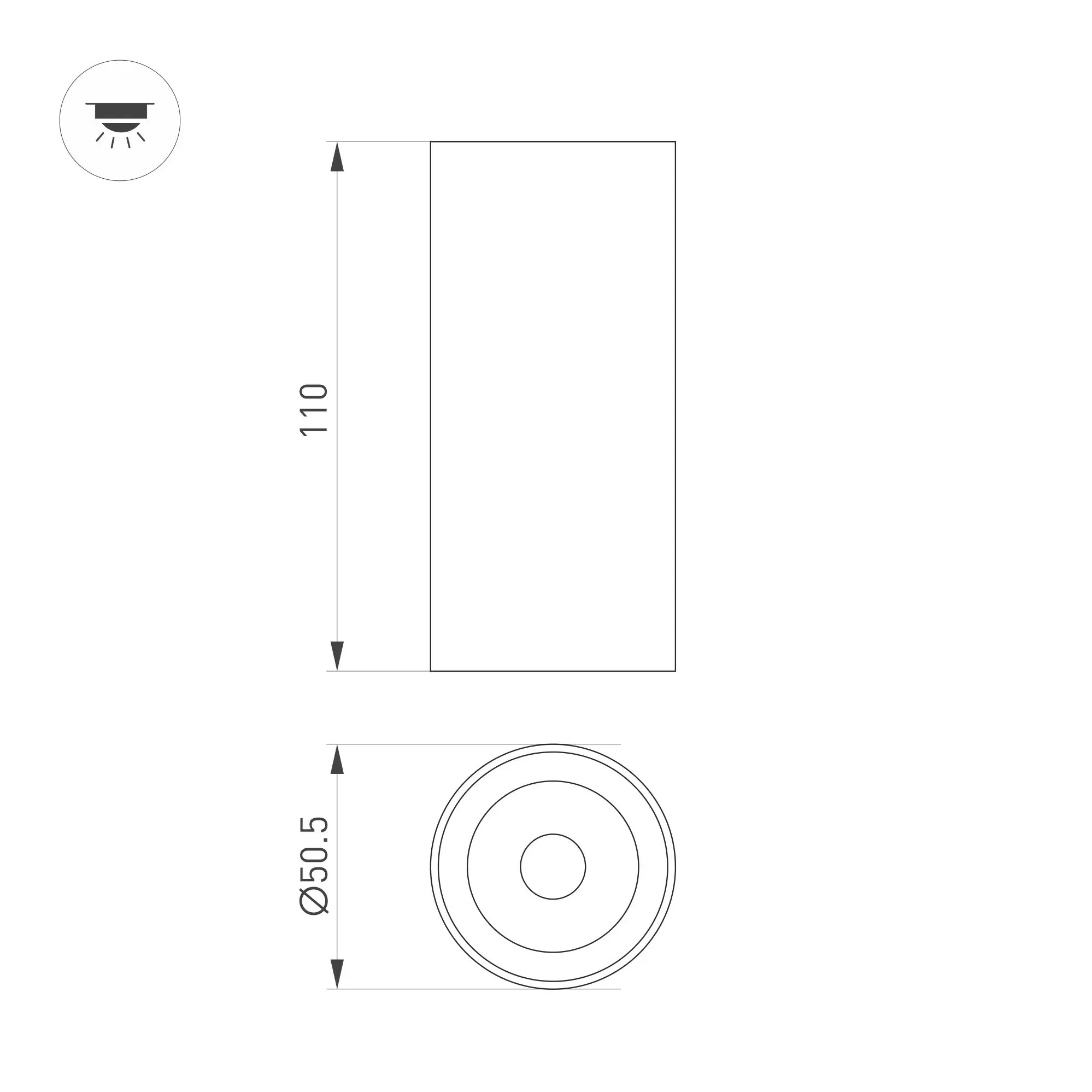 Светильник SP-GABI-SURFACE-R50-9W Day4000 (WH, 60 deg, 230V) (Arlight, IP40 Металл, 5 лет)