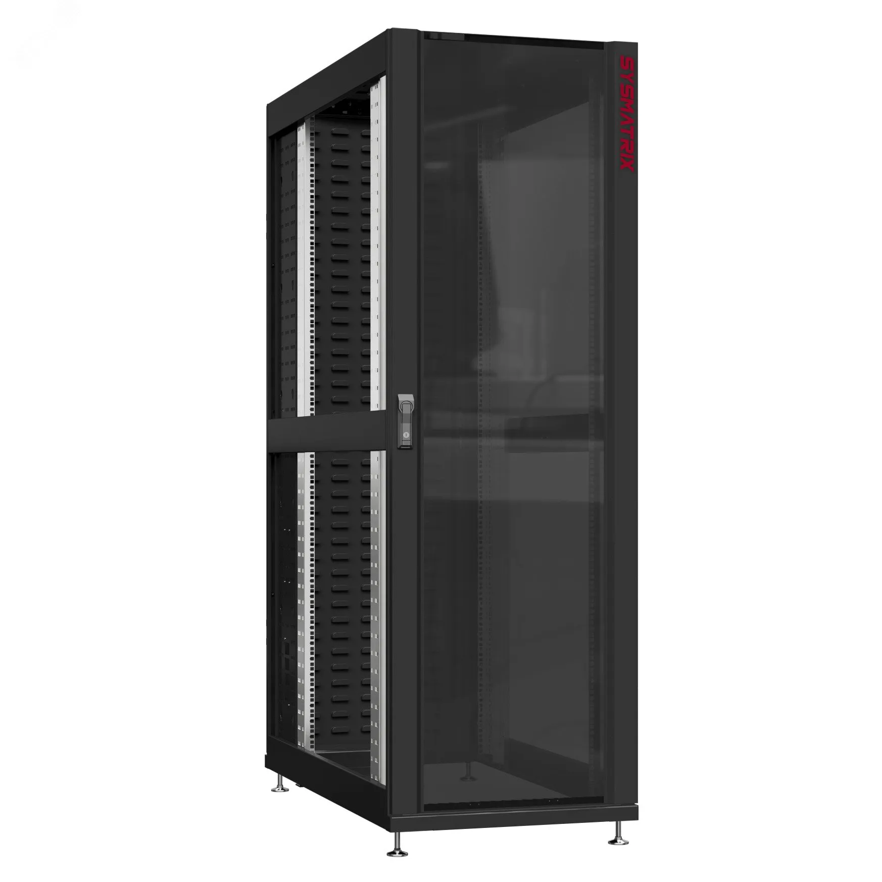 Шкаф серверный 24U 600х1070 передняя дверь: стекло IP41. задняя дверь: протект IP41. боковые панели: без. цвет: черный RAL9005