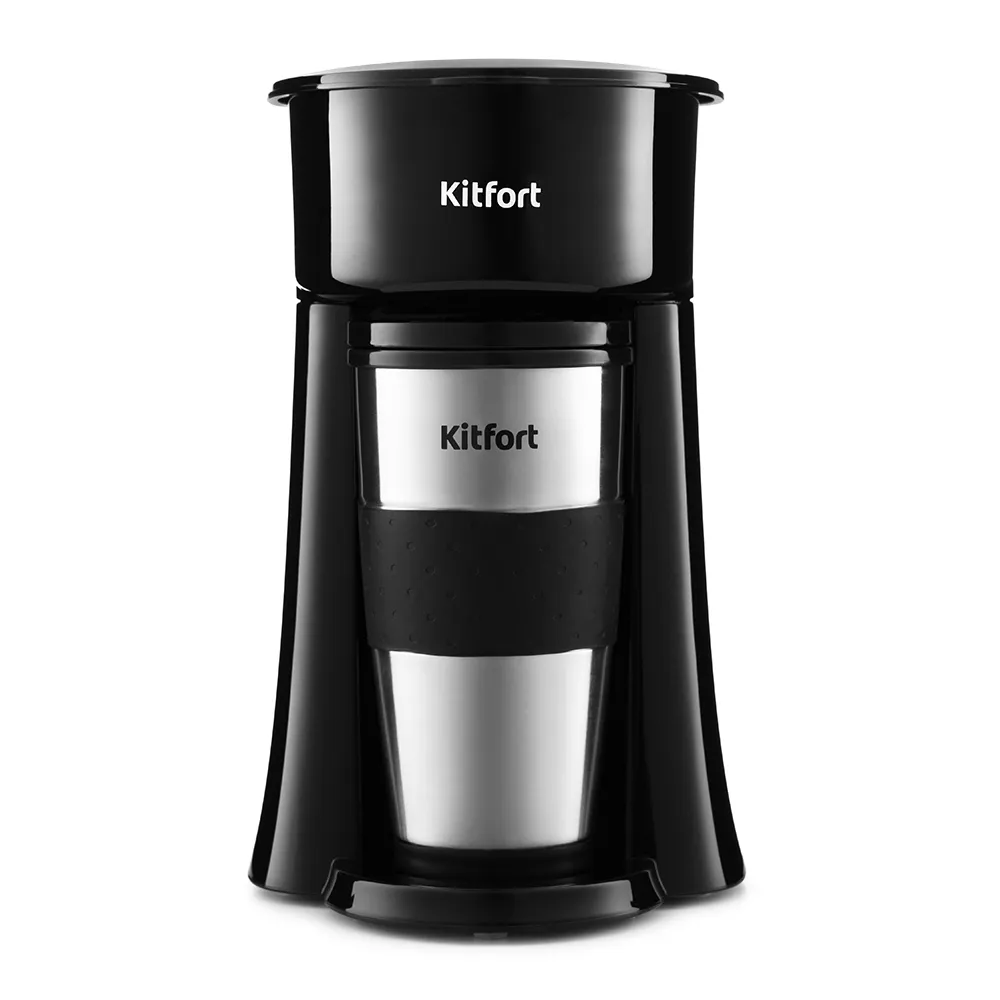 Кофеварка KT-729, объем 0,35 л, мощность 650 Вт, цвет черный