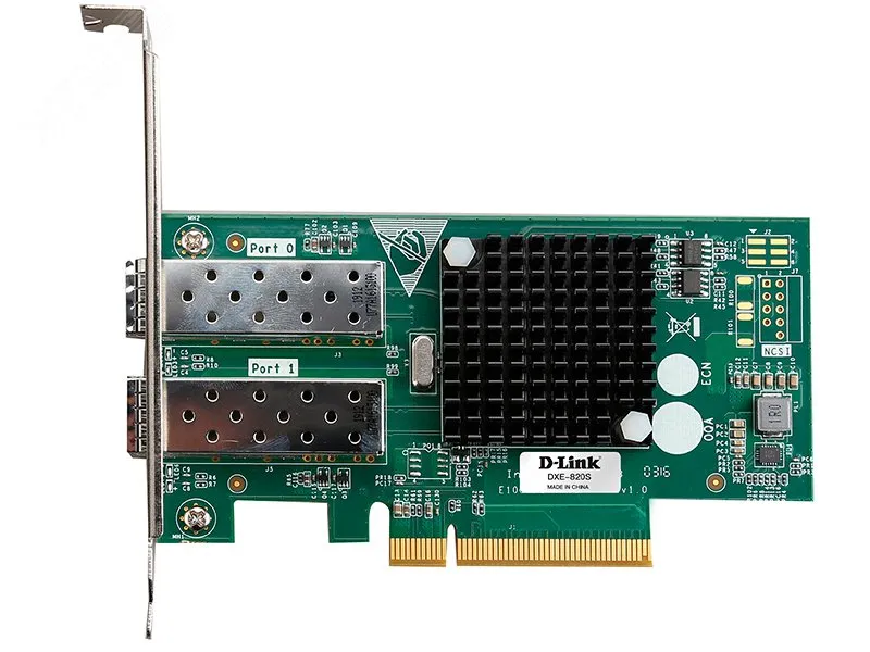 Адаптер сетевой PCI Express 2 порта SFP+ 10 Мб/с d-link 127475