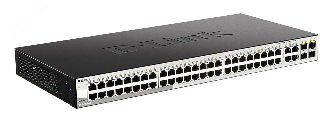 Коммутатор управляемый L2 48 портов Combo/SFP 10 100 1000 Мб/с d-link 139843