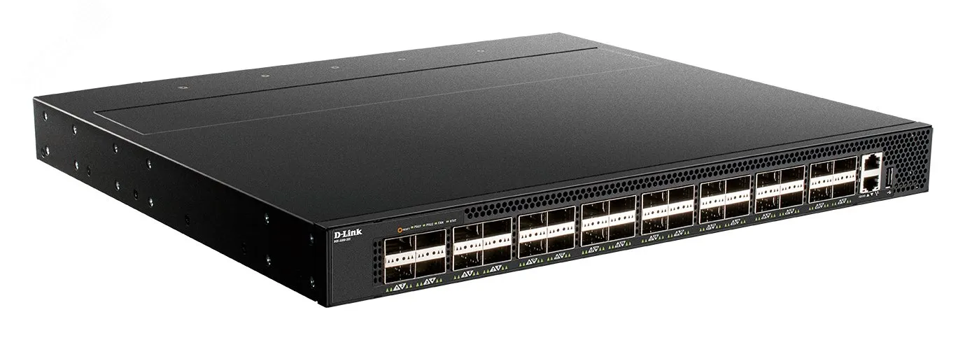 Коммутатор управляемый L3, 32 порта, 40GBase-X QSFP+, 2ИП AC, 4 вентилятора d-link dqs-5000-32s/a1asi