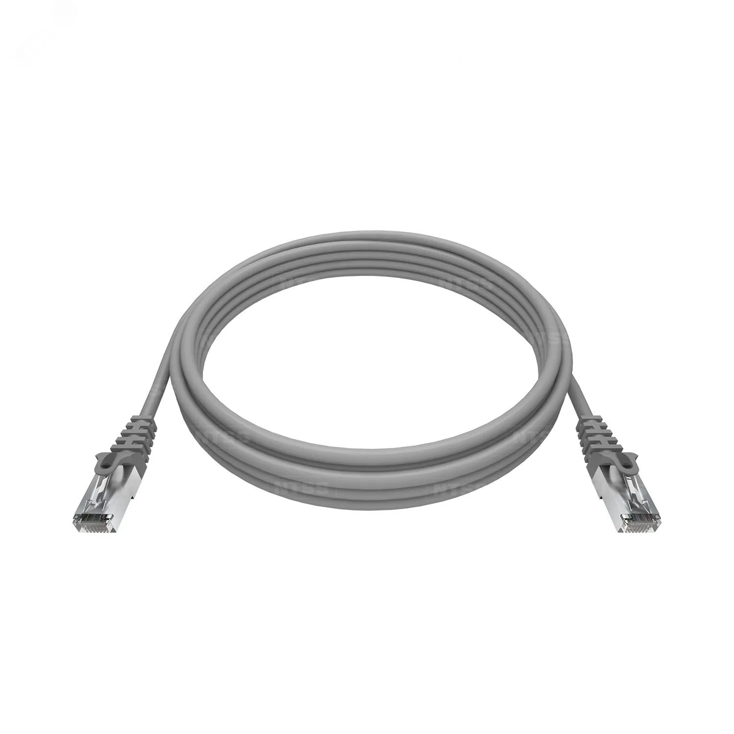 Патч-корд PREMIUM 2хRJ45/8P8C. T568B FTP CAT5e LSZH 1.5 метра. серый
