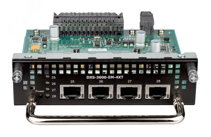 Модуль расширения с 4 портами 10GBase-T d-link dxs-3600-em-4xt/a1a