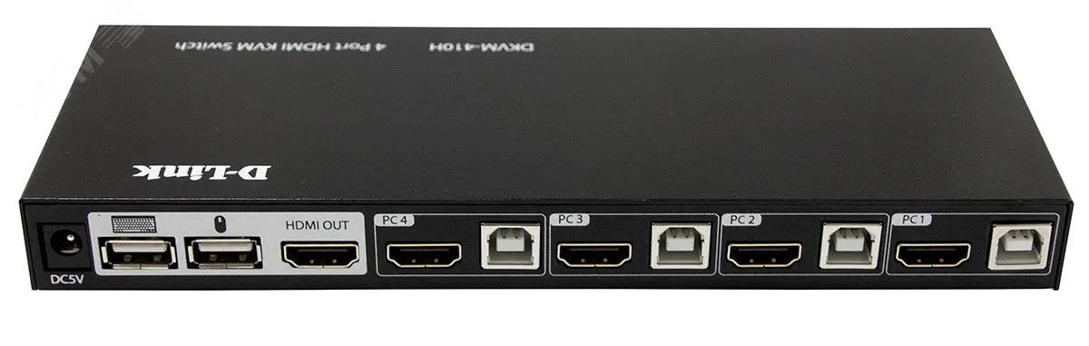 Переключатель KVM 4 порта HDMI и USB Type-B d-link 131952