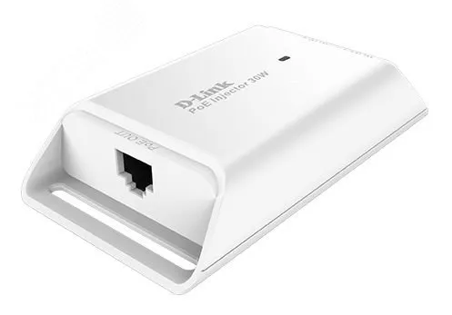 Инжектор PoE 1хRJ45 10/100/1000 Мб/с, 802.3af/at, до 30 Вт, DC 54В d-link dpe-301gi/a1b