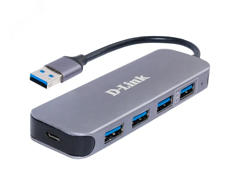 Разветвитель USB 4 порта USB 3.0 Type-A d-link dub-1340/d1a