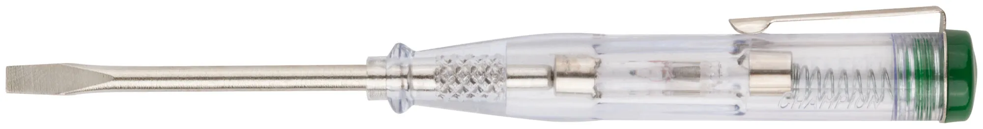 Отвертка индикаторная, белая ручка, 100-500 В, 140 мм fit 56524