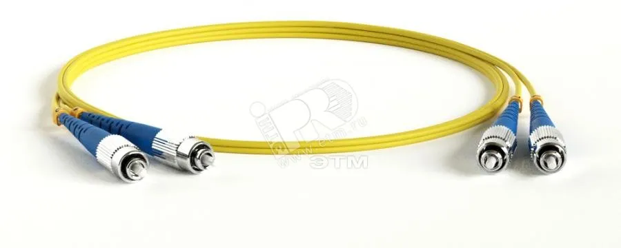 Патч-корд волоконно-оптический (шнур) SM 9/125 (OS2) FC/APC-FC/APC simplex LSZH (3м)