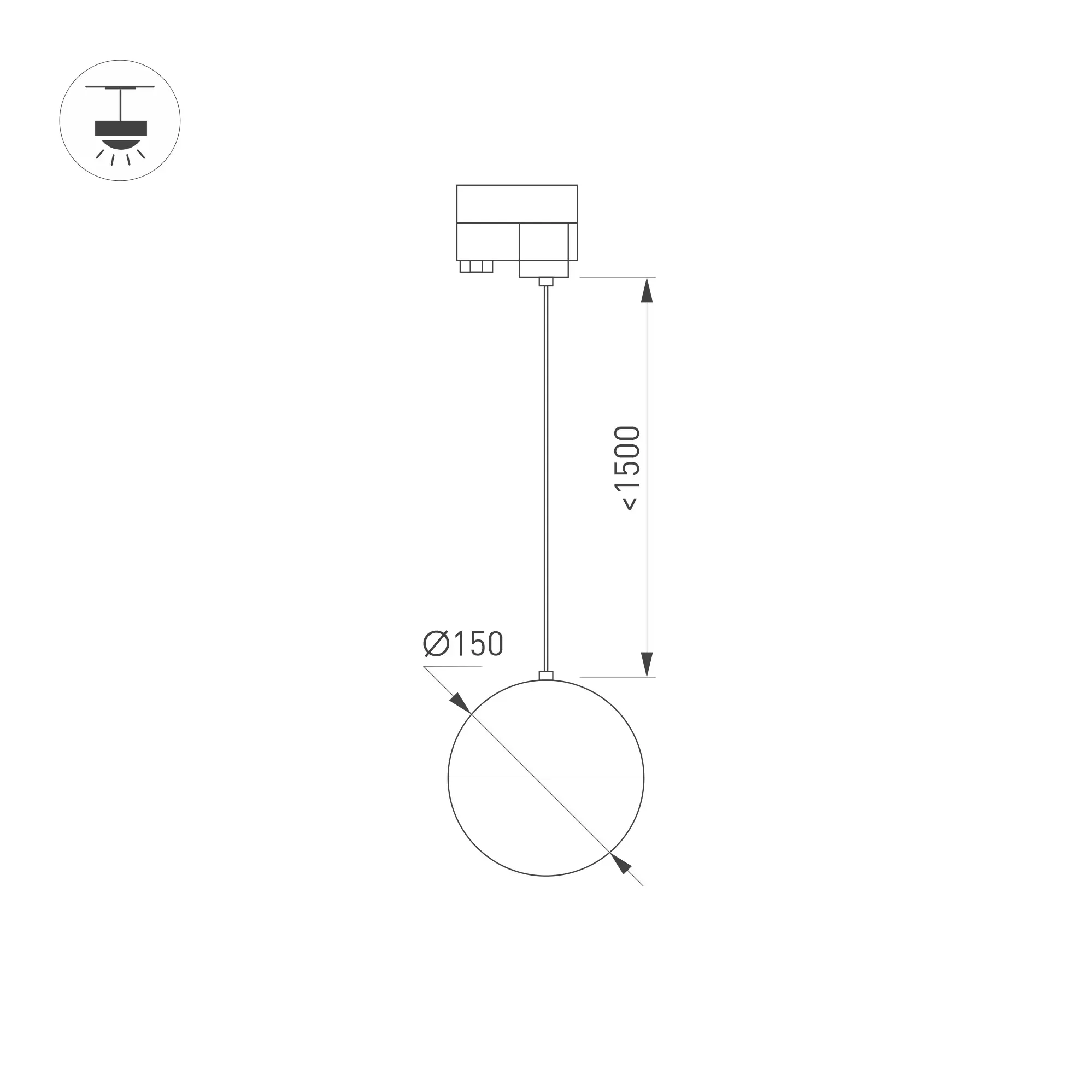 Светильник LGD-EMISFERO-TRACK-HANG-4TR-R150-11W Warm3000 (GD, 170 deg, 230V) (IP20 металл, 3 года)