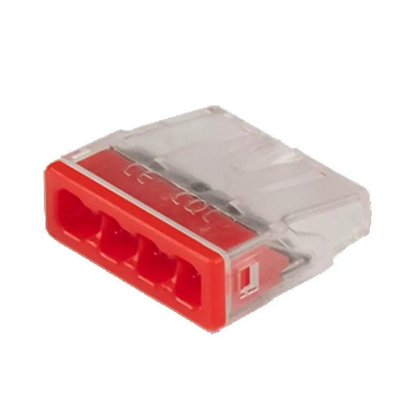 Клеммы монтажные PTC-4P 2273-244 450V 32A 0,14-4.0mm2 , 4 отверстия, прозрачные, с пастой, /50 шт. Jazzway 5051157