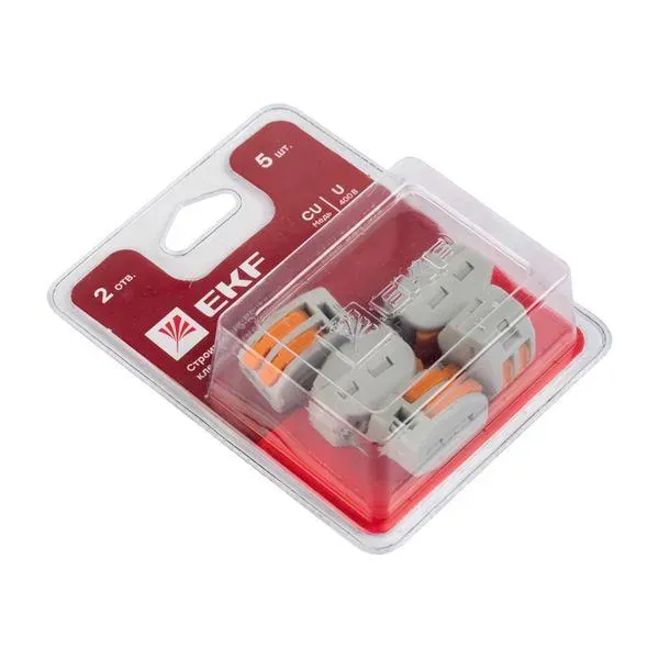 Клемма СМК 222-412 блистер (5шт) Ekf plc-smk-412b