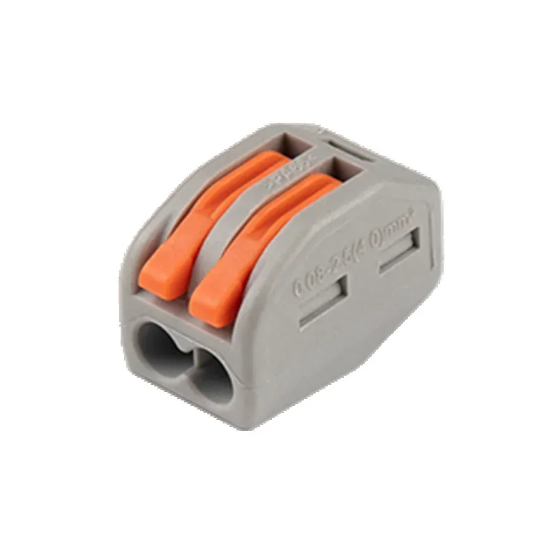 Клеммы монтажные многоразовые PTC-2P 222-412 450V 32A 0,08-2,5(4.0)mm2 , 2 отверстия, серые 50 шт. Jazzway 5050792