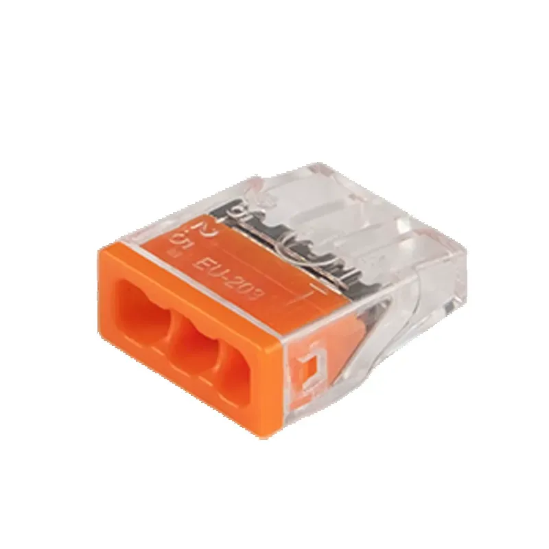 Клеммы монтажные PTC-3P 2273-203 450V 32A 0,14-4.0mm2 , 3 отверстия, прозрачные, 100 шт. Jazzway 5051003