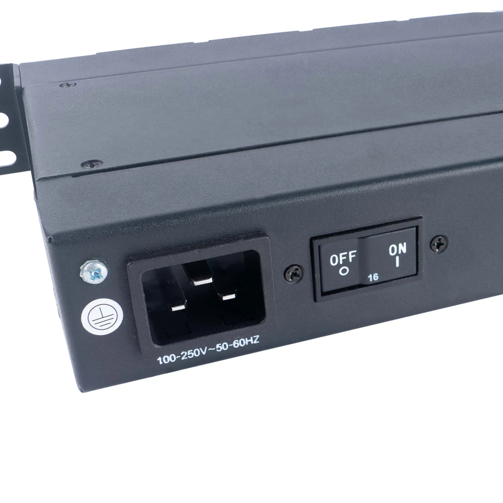 Блок розеток 1U горизонтальный Cabeus SMART-PDU-C20-8S22-CM, 8xSchuko розеток, 1 фаза, 16 A, мониторинг/управление, длина 2м